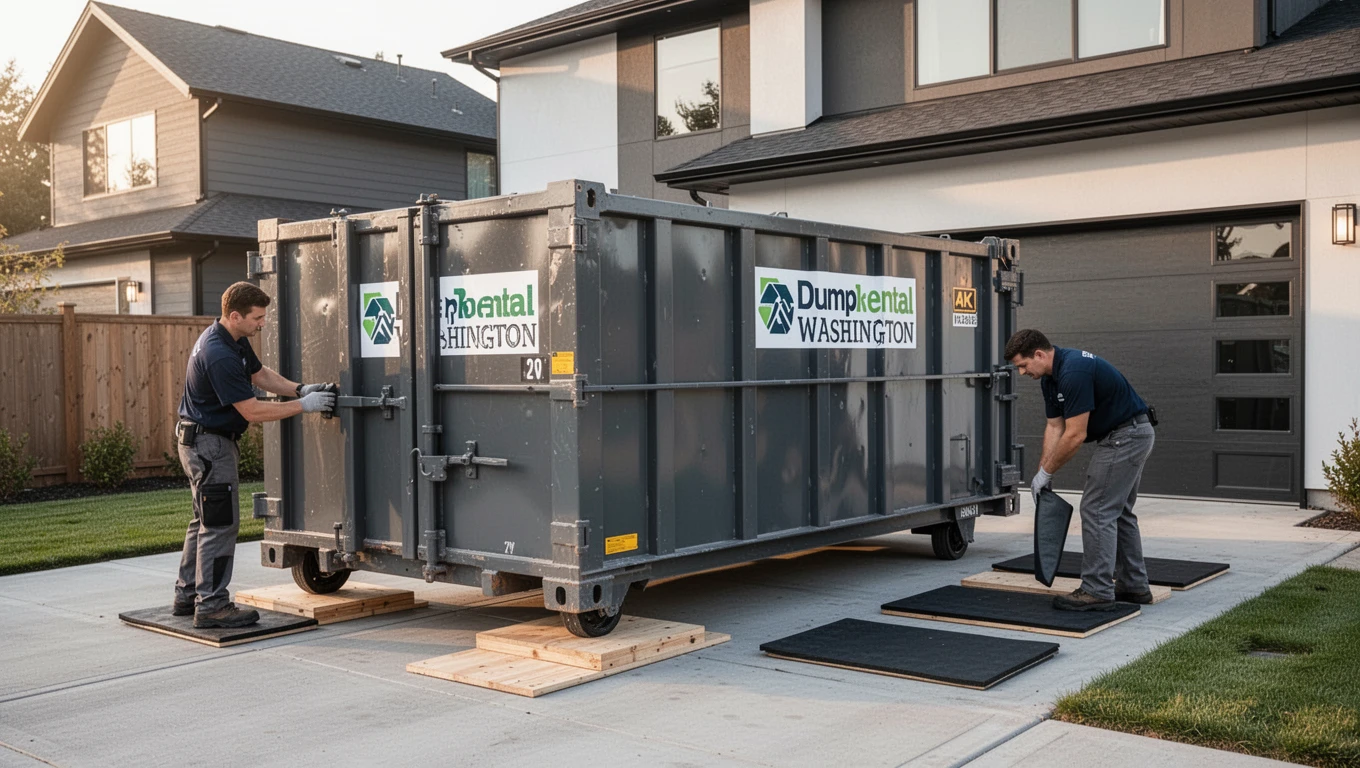 Driveway-Safe Dumpster Rentals